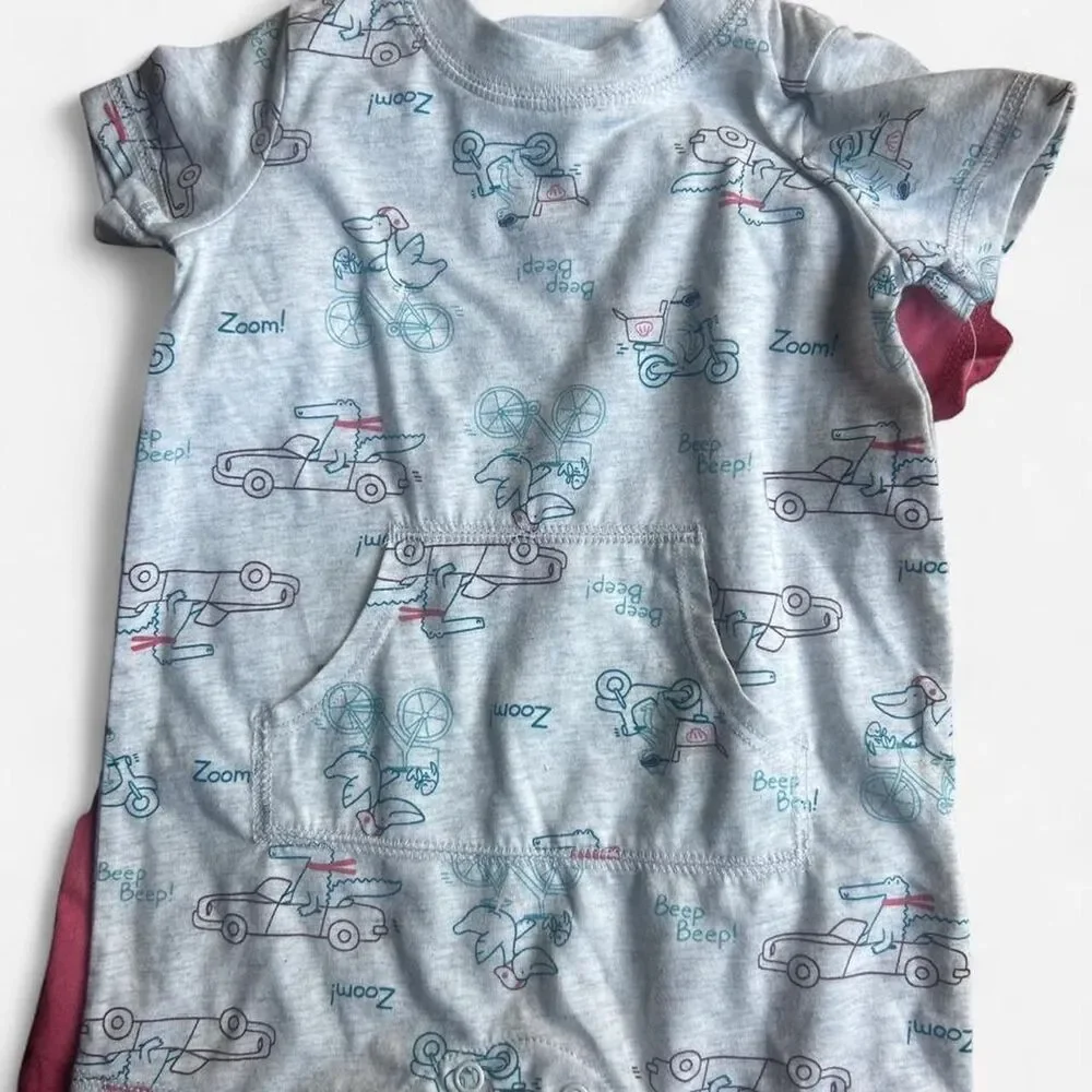 Unbranded Men's Pink and Red Sleepsuits-babygrows